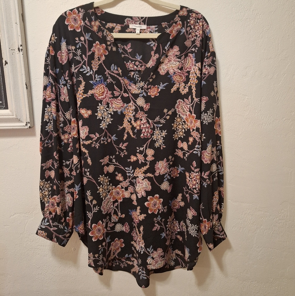 Maurices Print Blouse Size 2x